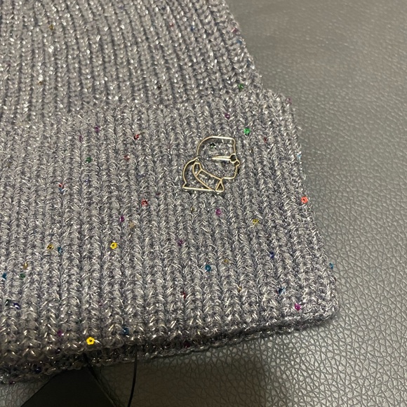 NWT Karl Lagerfeld Embellished Beanie - Picture 2 of 3